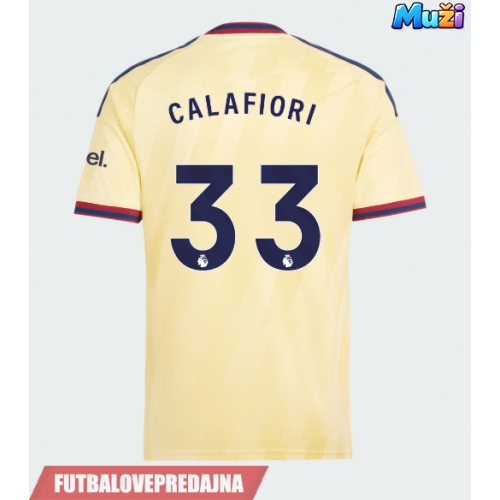Lacne Muži Futbalové dres Arsenal Riccardo Calafiori #33 2026-27 Krátky Rukáv - Tretina